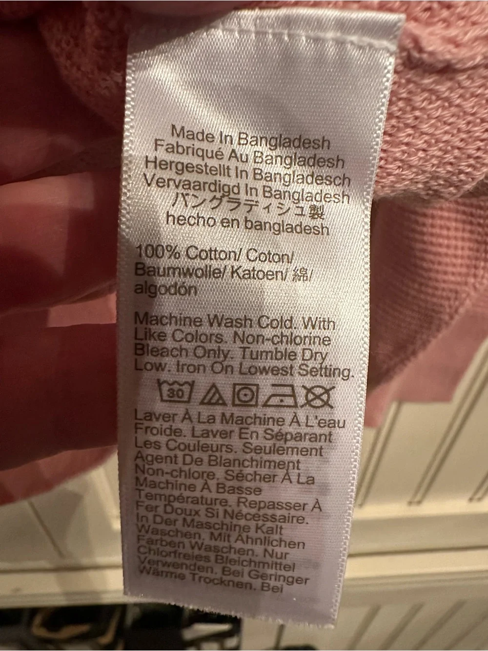 J. Crew Men's Waffle Knit Pink Crewneck Sweater Size XXL
